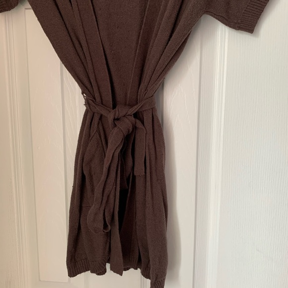 3 for $15 Jacob Jr Brown Tie Up Cardigan - Picture 3 of 10